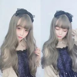 Hårperuk Långa lockiga peruker 5 5 5><noscript><img width=