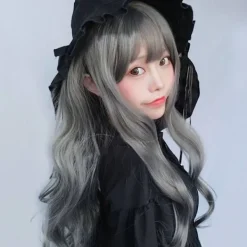 Hårperuk Långa lockiga peruker 5 5 5><noscript><img width=