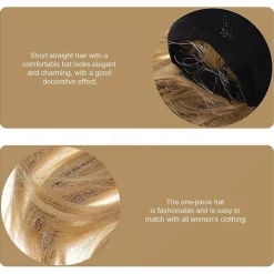 Hästsvans Peruker Kvinnor Hårprydnad Hårförlängning Kvinnor Hårförlängningshatt Hår Fäst Kvinnor - q38><noscript><img width=