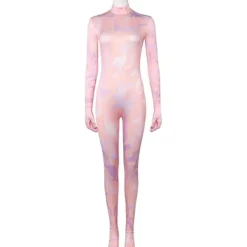 AcserGery Huggtands Tatuering Bodysuit Demonjägare Kostymer Vuxen Kvinnor Dans Halloween Cosplay Filmer Fans L> Dräkter