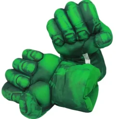 Hulk handskar, 1 par mjuka boxningshandskar Hulk kostym plysch hand Fis> Tillbehör
