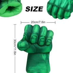 Hulk handskar, 1 par mjuka boxningshandskar Hulk kostym plysch hand Fis-FA8-><noscript><img width=