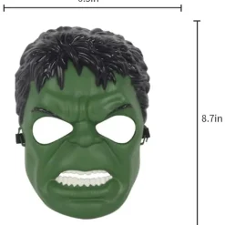Hulk-mask för barn - Superhjältekostymer, Barnkalas, Hulk-leksaker, Halloween-cosplay, Maskeradfester (Hulk-mask)> Masker
