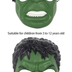 Hulk-mask för barn - Superhjältekostymer, Barnkalas, Hulk-leksaker, Halloween-cosplay, Maskeradfester (Hulk-mask)><noscript><img width=
