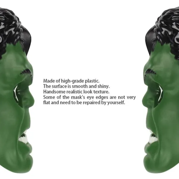 Hulk-mask för barn - Superhjältekostymer, Barnkalas, Hulk-leksaker, Halloween-cosplay, Maskeradfester (Hulk-mask)> Masker