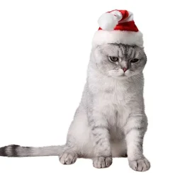 Hund Röd Och Vit Randig Mössa Husdjur Jul Artiklar Semester Mössa><noscript><img width=