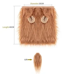 Hundar, Lejonman Peruker, Rolig Maskeradkostym för Små, Medelstora,><noscript><img width=