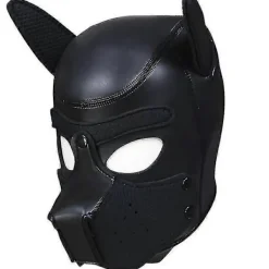 Hundmask med öron, mjukt gummi, djurhundmasker, helhuvudvalpmask, vuxen nyhet kostym för Cosplay Party Ny> Masker