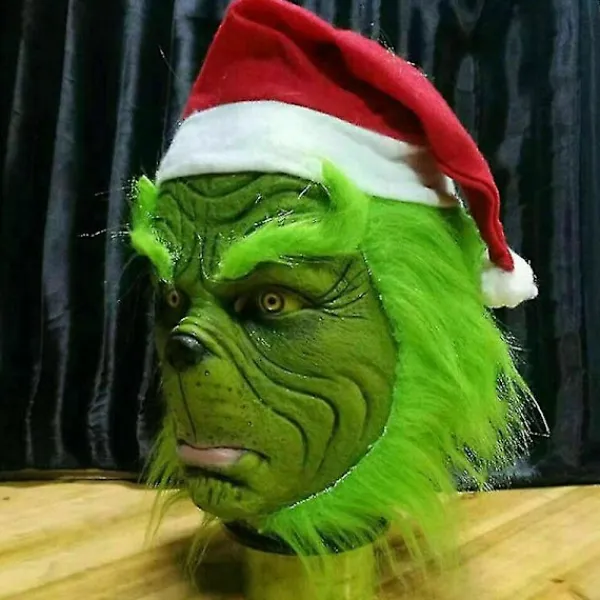 Hur Grinchen stal julen Mask Julparty Cosplay Kostym Rolig Klädsel> Masker