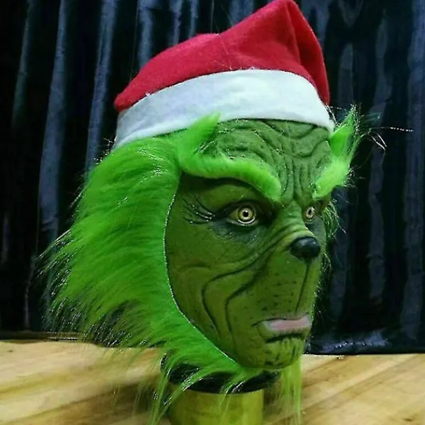 Hur Grinchen stal julen Mask Julparty Cosplay Kostym Rolig Klädsel> Masker