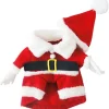Husdjur jul kostymer hund kostym med cap Santa Claus kostym hund> Dräkter