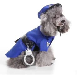 Husdjurskläder Hundkläder Halloween COS Poliskläder Storlek XL> Dräkter