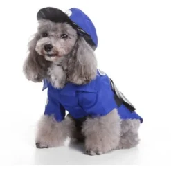 Husdjurskläder Hundkläder Halloween COS Poliskläder Storlek XL><noscript><img width=
