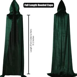 Huvbonad Kappa Vampyr Häxa Kappa Lång Kappa Unisex Vuxen Cosplay Kostym Vit One Size One Size><noscript><img width=