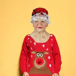 Huvudbonad Mask Party Latex Dag Jul Halloween Uppträdande Tomtemask Mask Latex Halloween Mask> Masker