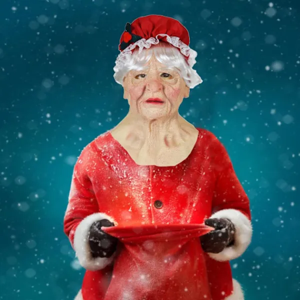 Huvudbonad Mask Party Latex Dag Jul Halloween Uppträdande Tomtemask Mask Latex Halloween Mask> Masker