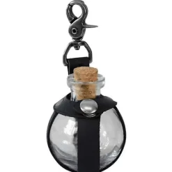 Häxa Trollkarl Mörk Magi Korkflaska Med Läderhållare Renässans Kostym Tillbehör Vacker Trolldrycksflaska Hölster För Kvinnor Män> Tillbehör