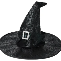 Häxhatt Dam Stor Halloween Häxhatt Vuxen Bredbrättad Spetshatt Billig Kostymfest Maskerad Cosplay Tillbehör Huvuddekor> Huvudbonader