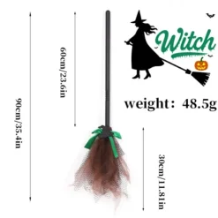 unbranded Häxkvastar Mesh Dekoration för Halloweenfester och Handgjorda Projekt><noscript><img width=