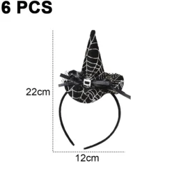 del IC 6 st Halloween pannband Hårklämma Diverse halloweenfest stil 1> Huvudbonader
