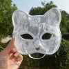 IC Halloween Cosplay Fox Mask Spets Sexig Ögonmask Djurmask Halv Vit> Masker