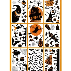 del IC Halloween-dekorationer Fönsterklistermärken dekorationer, Halloween> Smink