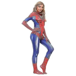 no brand IC Kvinnors Spiderman Bodysuit Halloween Cosplay Kostym CNMR Röd XL> Dräkter
