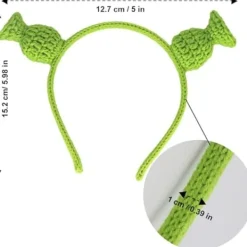 IC Shrek Pannband med Öron, Söta Utklädda Öron, Halloween Cosplay Rekvisita Festtema Kostym Unisex><noscript><img width=