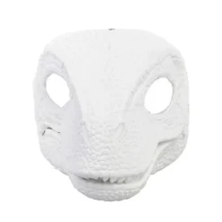 Iögonfallande dinosauriemask, Dino-mask med rörlig käke, Latex-huvudbonad med öppning och rörlig käke, Cosplay-festfödelsedag Halloween Jul> Masker