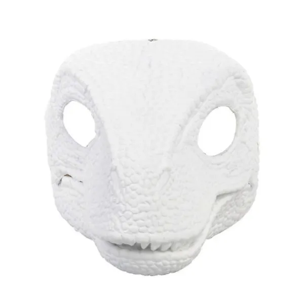 Iögonfallande dinosauriemask, Dino-mask med rörlig käke, Latex-huvudbonad med öppning och rörlig käke, Cosplay-festfödelsedag Halloween Jul> Masker