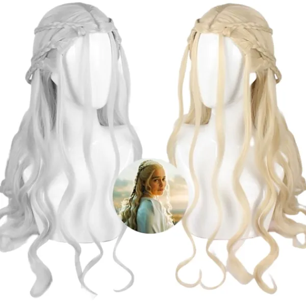 Iminfit Game Of Thrones Cosplay Peruker Daenerys Targaryen Peruk Halloween Cosplay> Peruker