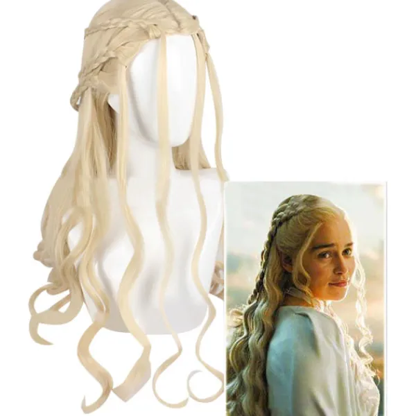 Iminfit Game Of Thrones Cosplay Peruker Daenerys Targaryen Peruk Halloween Cosplay> Peruker