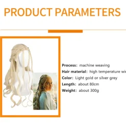 Iminfit Game Of Thrones Cosplay Peruker Daenerys Targaryen Peruk Halloween Cosplay><noscript><img width=