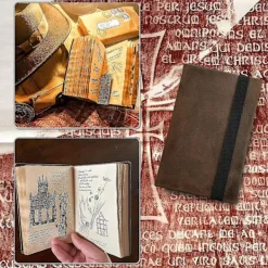 FMYSJ Indiana-jones Graal Dagbok Rekvisita Replika Med Dolda Värdefulla Föremål Entusiastiska Filmfans Gåva Retro Spiral Anteckningsbok Anteckningsblock (FMY) | Fyndiq><noscript><img width=