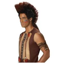 California Costumes Indiankrigare peruk Maskeradtillbehör Halloween one size> Peruker