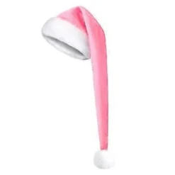 LBJ Interaktiv julhatt för ungdomar, perfekt för julfester och nyårsfirande, rosa, storlek 45. 45> Huvudbonader