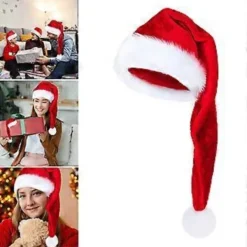 LBJ Interaktiv julhatt för ungdomar, perfekt för julfester och nyårsfirande, rosa, storlek 45. 45> Huvudbonader
