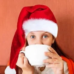 LBJ Interaktiv julhatt för ungdomar, perfekt för julfester och nyårsfirande, rosa, storlek 45. 45><noscript><img width=