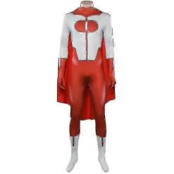 Invincible Omni Man Mark Nolan Cosplay Kostym Jumpsuit Kappa Utrustning Halloween Karneval Party Kostym Vuxen Y o XL> Dräkter