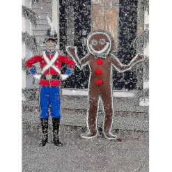 Isad Gingerbread Man Kostym för Vuxna, Julgodis Kostym XL><noscript><img width=