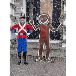 Isad Gingerbread Man-kostym för vuxna, Julpepparkakskostym 2XL><noscript><img width=