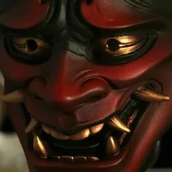 Japansk Cosplay Latex Ansiktstäckning Anime Skräck Mjuk Ansiktstäckning Halloween Spöke Demon Ansiktstäckning Scenföreställningsrekvisita> Masker