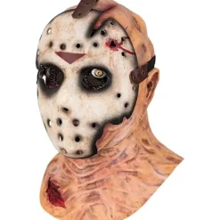 Jason Mask Rutten Dubbellager Skräck Zombie Realistisk Mask för Vuxna - Halloween Mördaransikte Kostym Cosplay-FM-><noscript><img width=