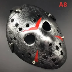 Jason Voorhees Fredagen den 13:e Skräckfilm Hockeymask Läskiga Halloweenmasker> Masker