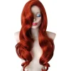 LAIQIANKUI Jessica Rabbit Peruker Cosplay Fest Hår Dam Lång Vågig Lockig Hel Peruk> Peruker
