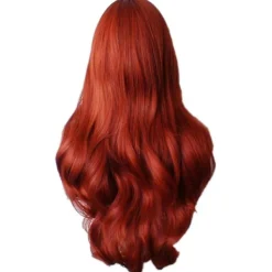 LAIQIANKUI Jessica Rabbit Peruker Cosplay Fest Hår Dam Lång Vågig Lockig Hel Peruk> Peruker