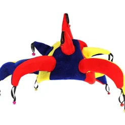 Jesterhatt med bjällror Rolig clownhatt Huvudbonad Flerfärgad Karneval Rolig Halloween-kostym><noscript><img width=