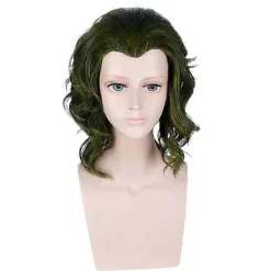 Joker Grön Peruk Fläck Kostym för Män> Peruker