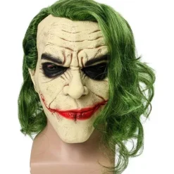 Joker Latex Mask Huvudbonader Joker COS Halloween，Joker Arthur Fleck><noscript><img width=