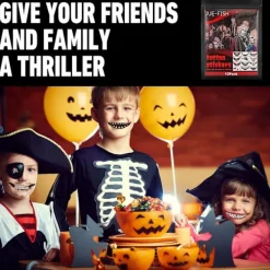 Juefish Halloween Tatueringsdekaler Skräckmakeup><noscript><img width=